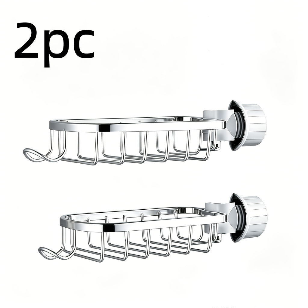 Space-Saving Corrosion-Resistant Hanging Shower Rack (Set of 2)