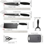 420 Stainless Steel Non-Stick Knife Set (6-Piece With Cutting Board)