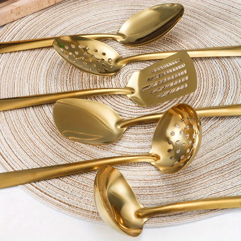 410 Stainless Steel Kitchen Utensil Set (6-Piece)