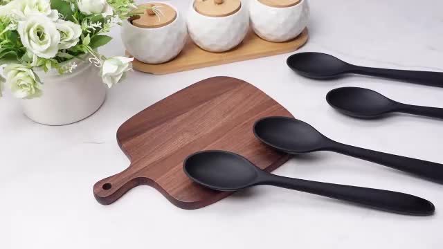 Heat-Resistant Non-Stick Silicone Spoons (Set of 4)