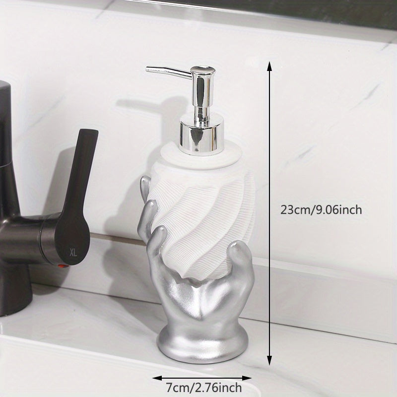 Embossed Metallic Resin Soap Dispenser