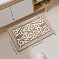 Extra-Soft Absorbent Polyester Bath Mat (Non-Slip TPR Backing)