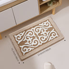 Extra-Soft Absorbent Polyester Bath Mat (Non-Slip TPR Backing)