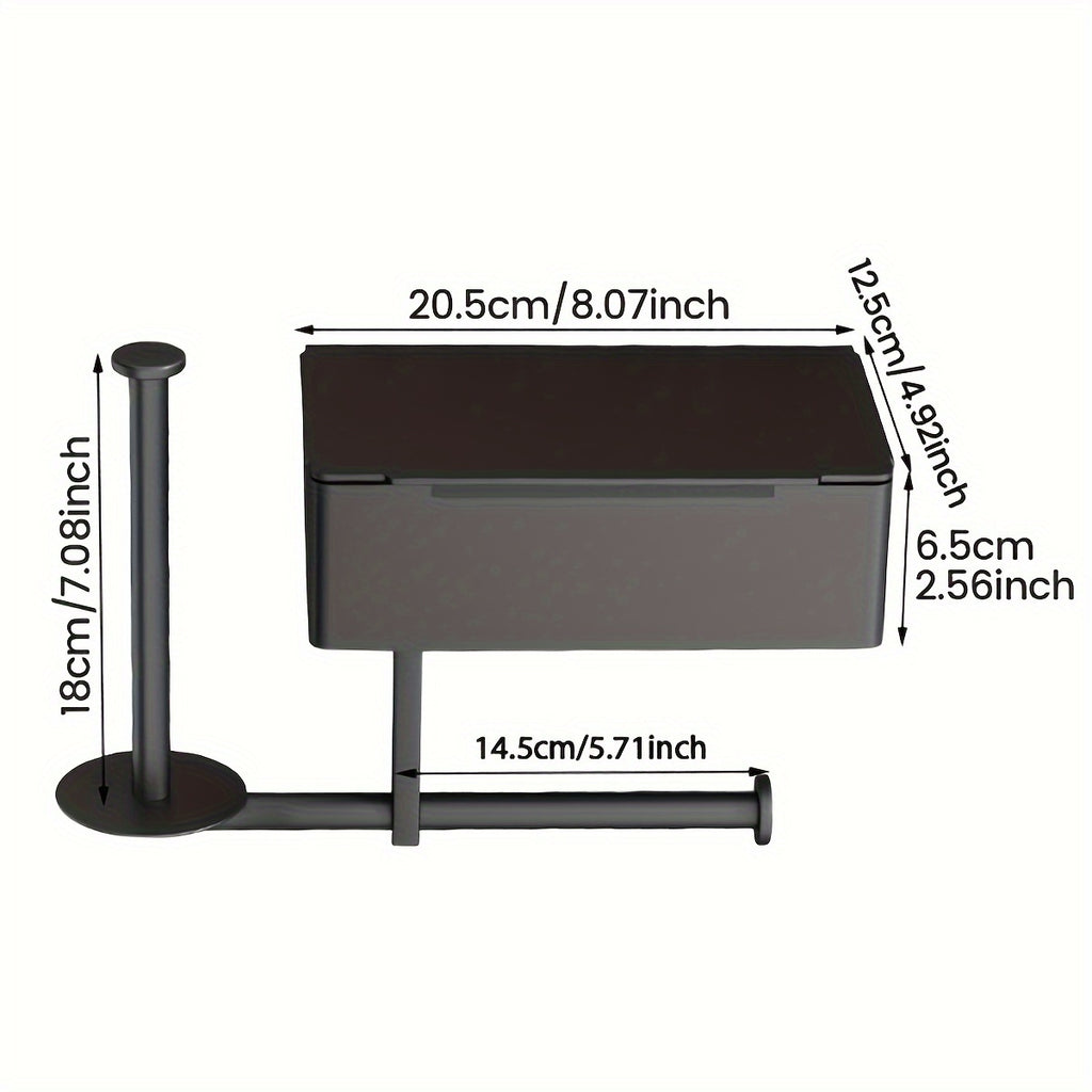 Stainless Steel Wall-Mounted Toilet Paper & Wipes Holder