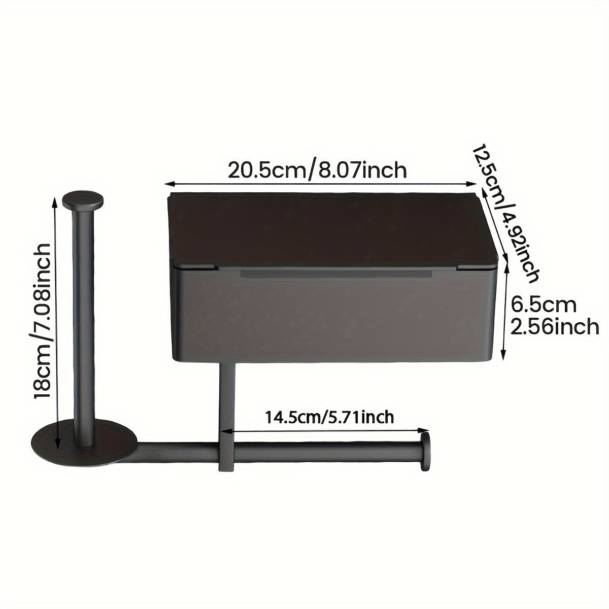 Stainless Steel Wall-Mounted Toilet Paper & Wipes Holder