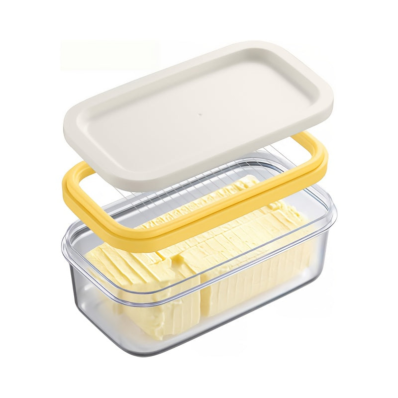 Freezer-Safe Square Flip-Top Butter Dish