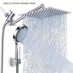 High-Pressure Stainless Steel Rainfall & Handheld Shower Head (Wall-Mount)
