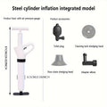 Power-Free PVC Drain Plunger (Toilet & Sink)