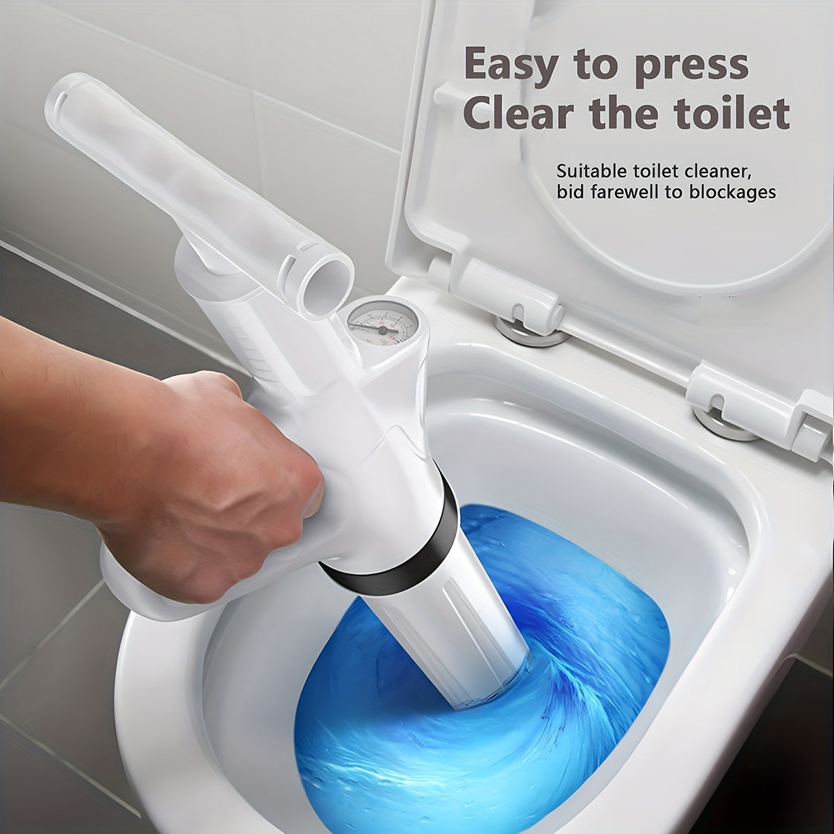 Power-Free PVC Drain Plunger (Toilet & Sink)