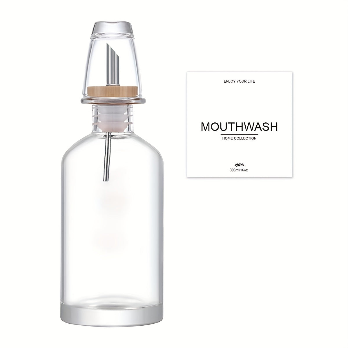 Refillable Compact Mouthwash Dispenser Set (4-Piece)