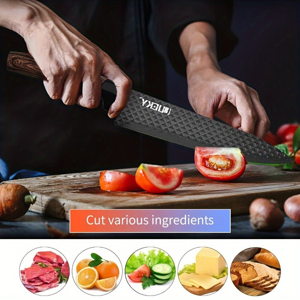 420 Stainless Steel Non-Stick Knife Set (6-Piece With Cutting Board)
