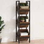 Space-Saving 3-Tier Engineered Wood Snack & Fruit Rack