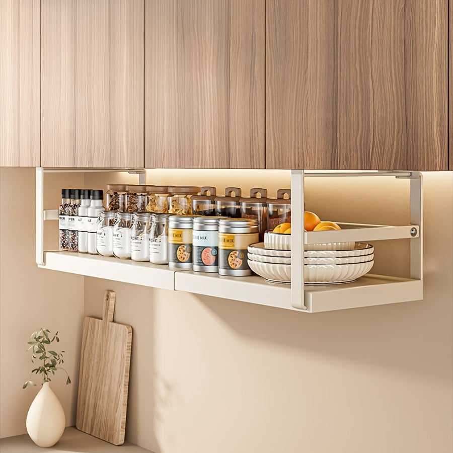 Adjustable Carbon Steel Under-Cabinet Storage Rack
