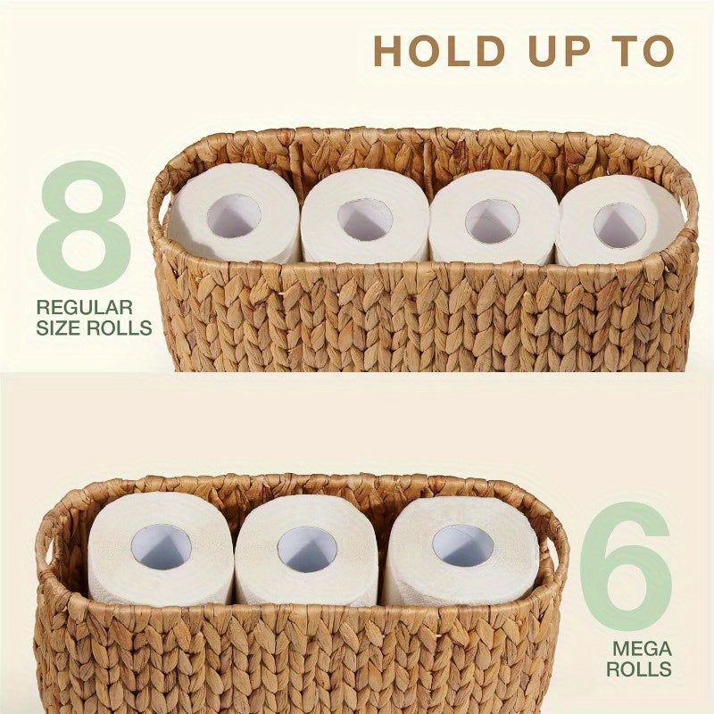 Wicker Over-Tank Toilet Paper Holder (Holds 8 Rolls)