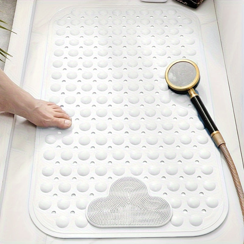Heavy-Duty PVC Anti-Slip Shower Mat (Machine Washable)
