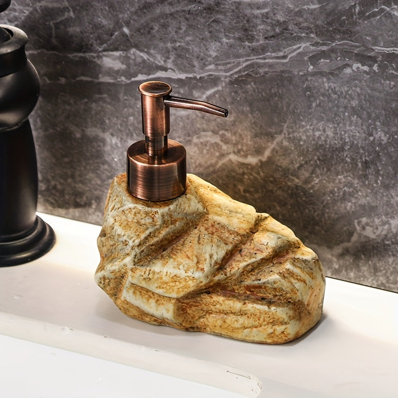 Refillable Vintage Stone Ceramic Soap & Lotion Dispenser