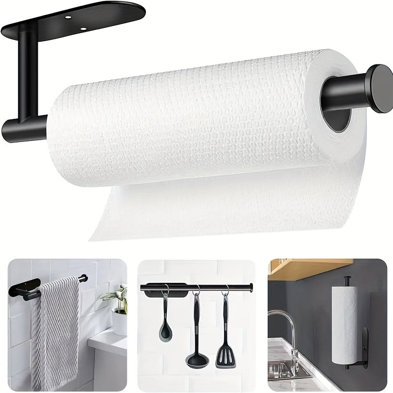 Self-Adhesive No-Drill Under-Cabinet Paper Towel Holder