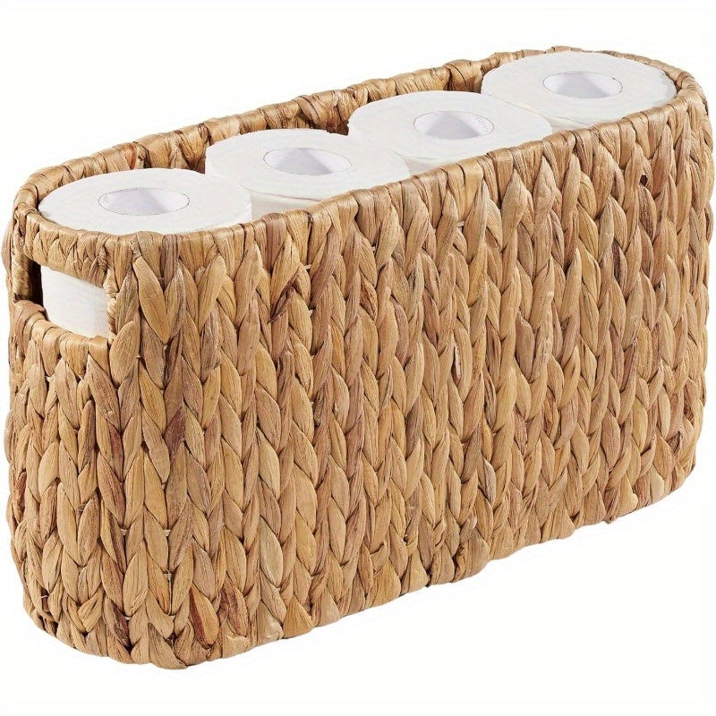 Wicker Over-Tank Toilet Paper Holder (Holds 8 Rolls)
