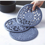 Heat-Resistant Non-Slip Silicone Trivet Set (3-Piece)