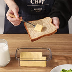 Freezer-Safe Square Flip-Top Butter Dish