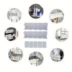 No-Drill Adjustable Wall Spice & Cosmetic Rack