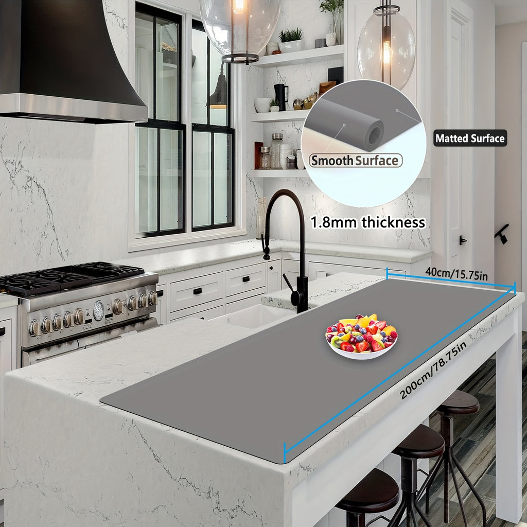 Heat-Resistant Non-Slip Silicone Countertop Mat