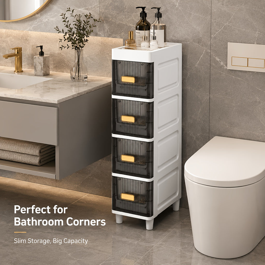 Space-Saving Waterproof Window-View Storage Cabinet (3–6-Tier)