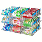 Transparent PET Auto-Roll & Stackable Can Rack (Set of 3)