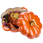 Pumpkin-Shaped Enameled Cast Iron Dutch Oven (4.5 Quart)