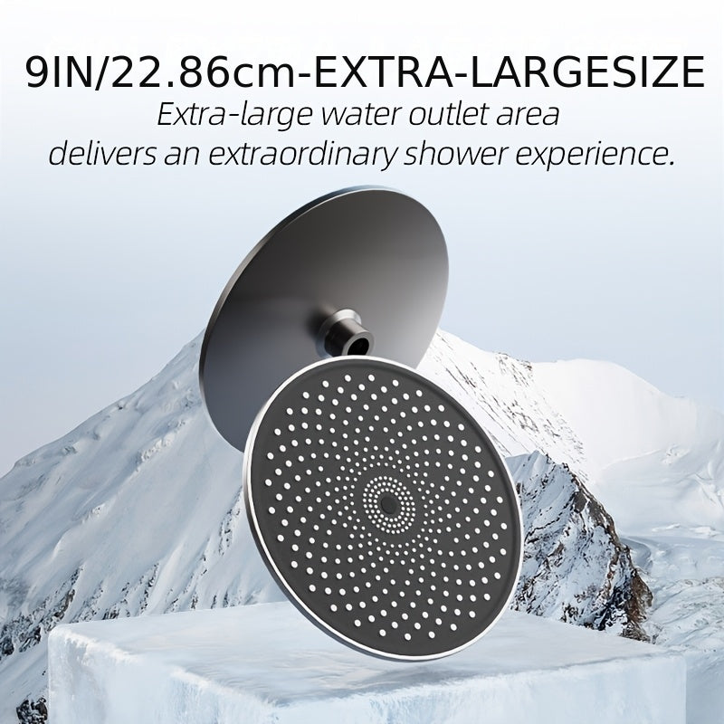 Hydroelectric LED Temperature-Control Wall-Mount Shower Panel