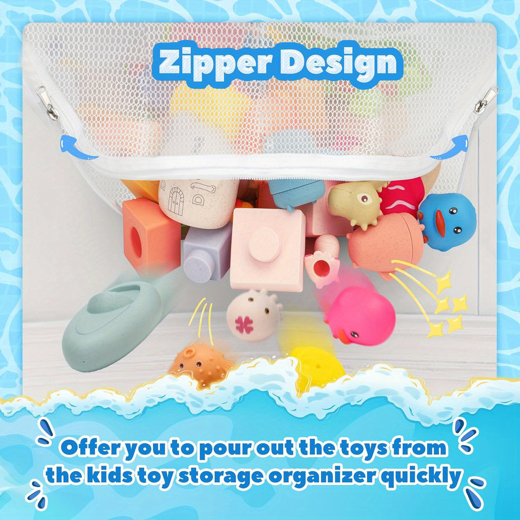 Quick-Dry & Multi-Pocket Hanging Bath Organizer (Adhesive Hooks)