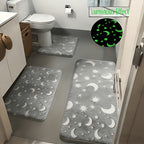 Glow-In-The-Dark Non-Slip & Machine-Washable Bath Mat (Set of 3)