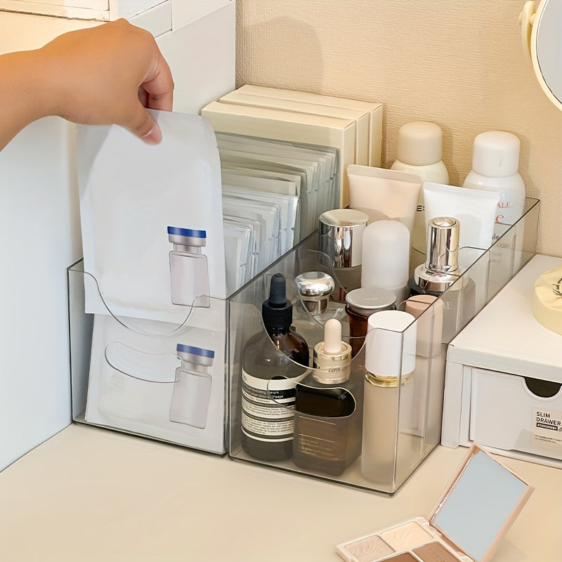 Large-Capacity Adjustable Cosmetic & Mask Organizer