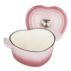 Enameled Non-Stick Heart-Shaped Cast Iron Casserole (2-Quart)