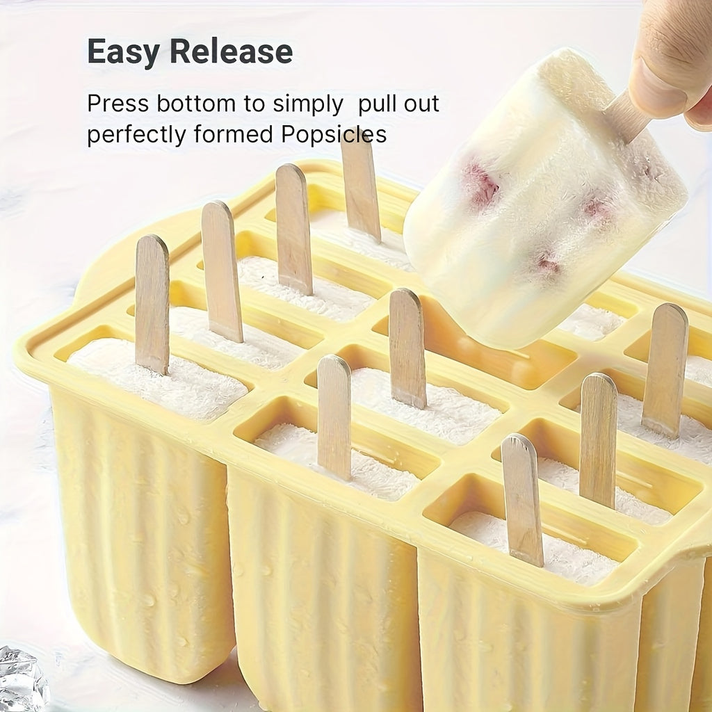 Flexible Silicone Easy-Release Ice Pop Molds