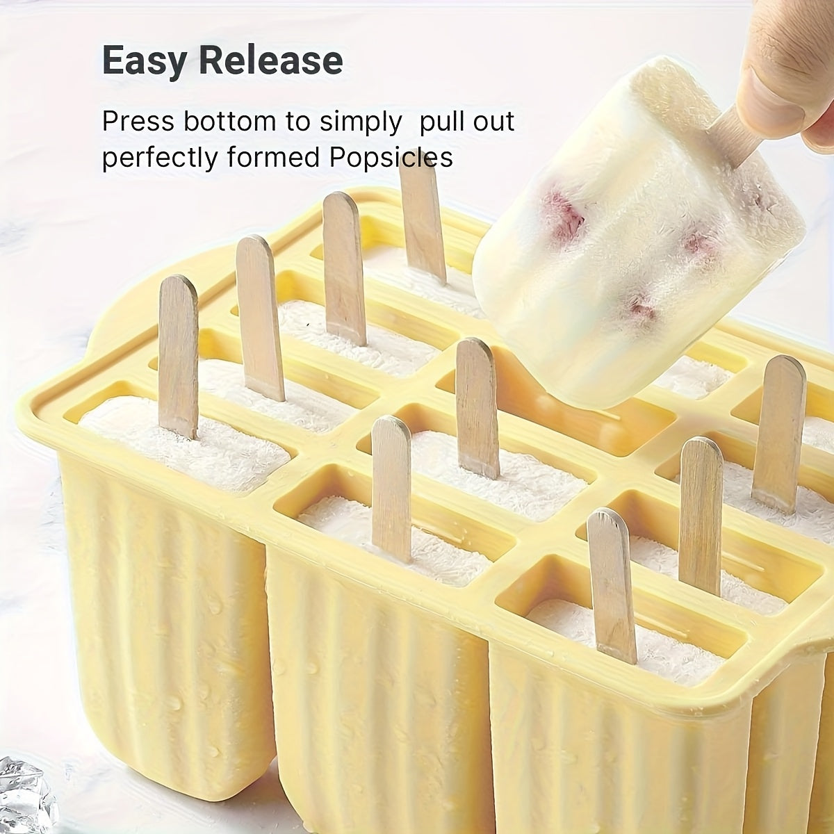 Flexible Silicone Easy-Release Ice Pop Molds