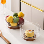 Scratch-Resistant Clear Glass Salad Bowl