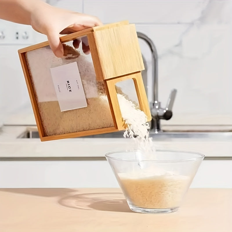 Wooden Leakproof Clip-On Food Storage Container