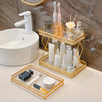 Polished Iron Geometric Storage Rack