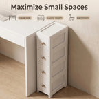 Slim Space-Saving Slide-Out Gap Shelf (4-Tier)