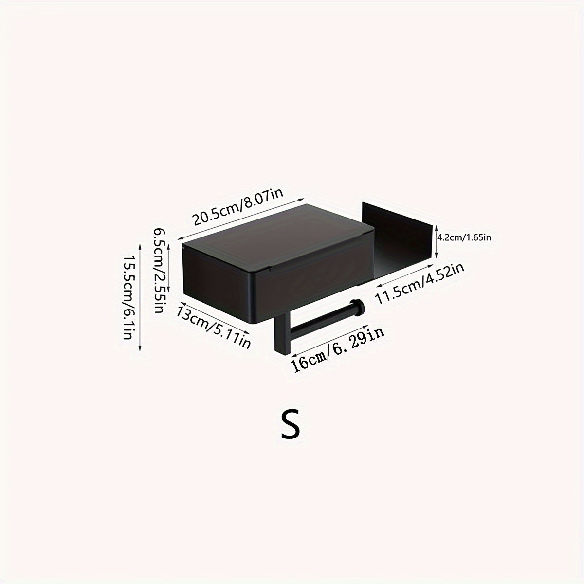 Stainless Steel Wall-Mounted Toilet Paper & Wipes Holder