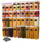 Airtight BPA-Free Flip-Top Food Storage Containers