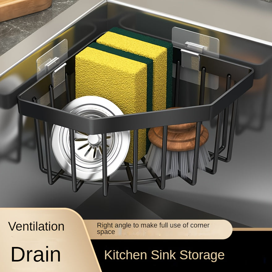 No-Drill Space-Saving Plastic Corner Rack