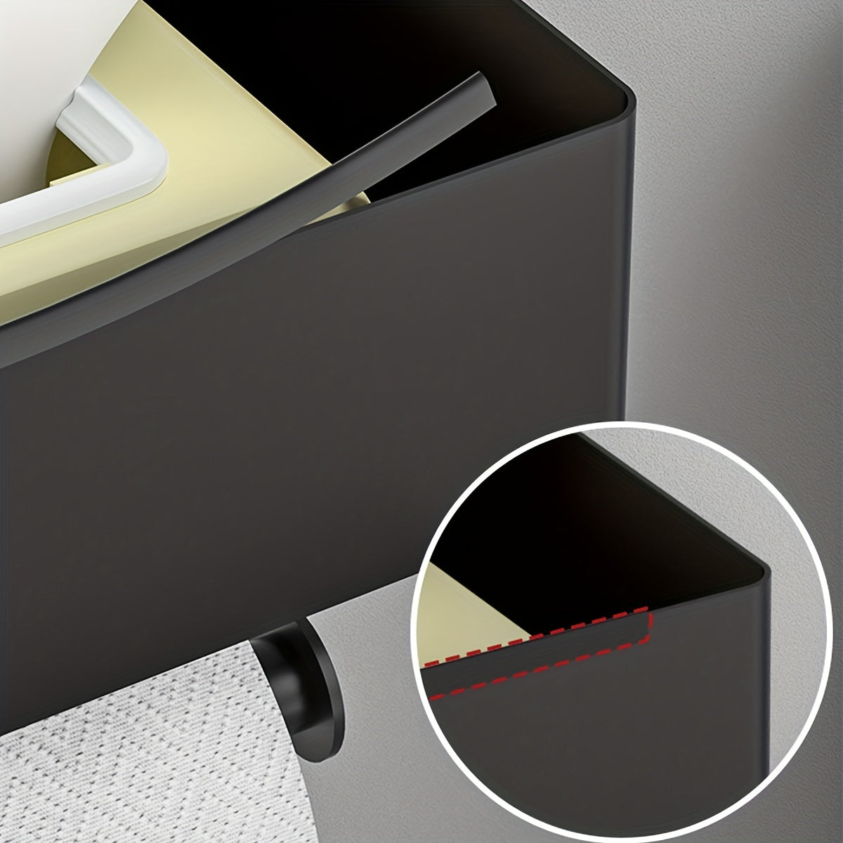 Stainless Steel Wall-Mounted Toilet Paper & Wipes Holder