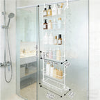 Heavy-Duty Wrought Iron Over-Door Shower Caddy (Multi-Tier)