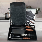 420 Stainless Steel Non-Stick Knife Set (6-Piece With Cutting Board)