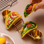 Gold 410 Stainless Steel Taco Serving Set (6-Piece)