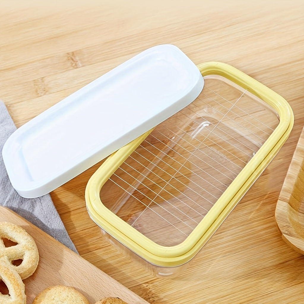 Freezer-Safe Square Flip-Top Butter Dish