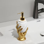 Embossed Metallic Resin Soap Dispenser
