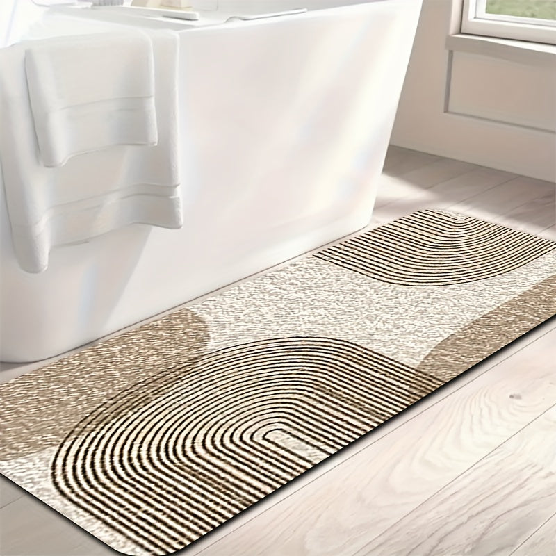 Plush Flannel & Non-Slip Bathroom Mat Set (4-Piece)